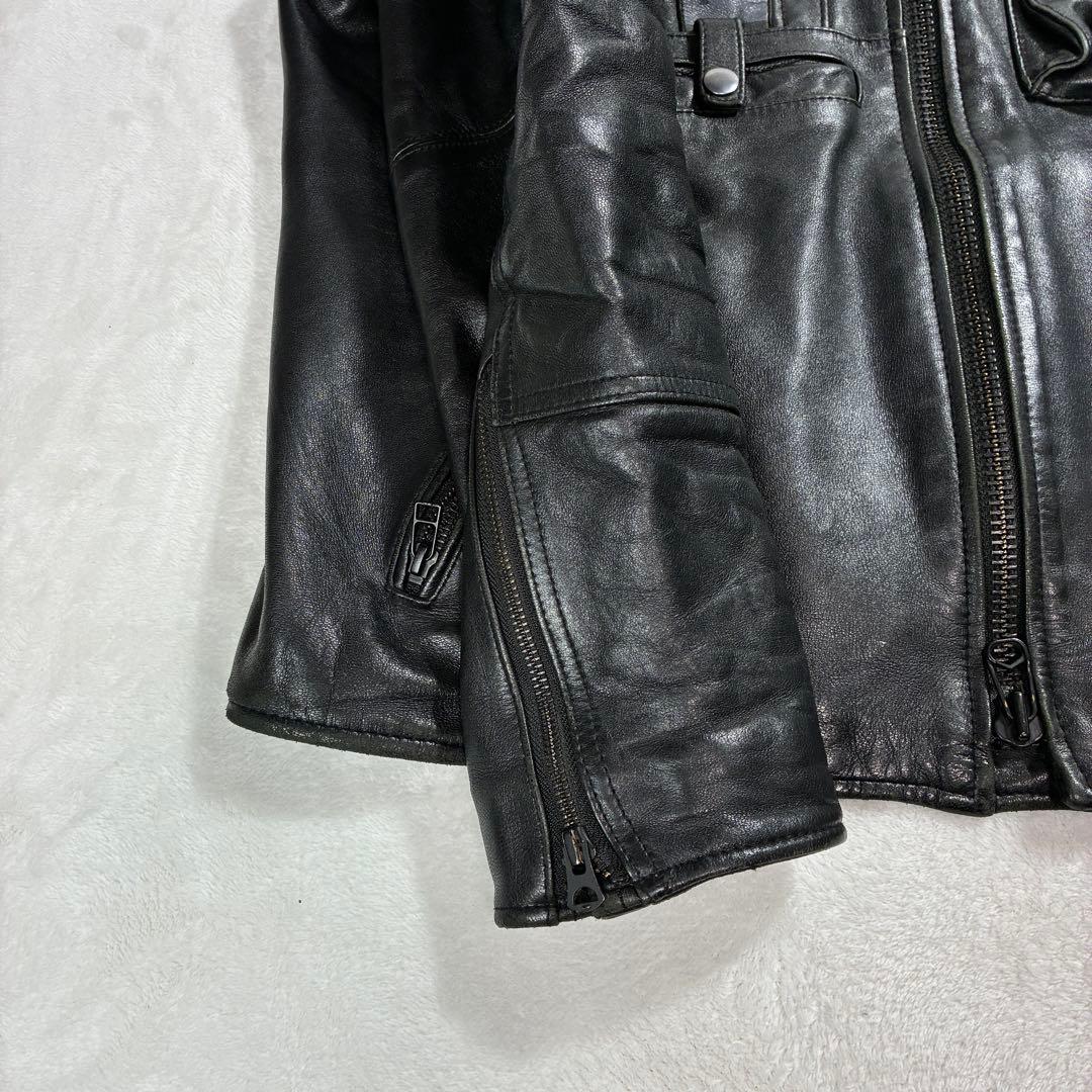K*N様 入手困難✨アヴィレックス シングル ライダース レザージャケット 2X