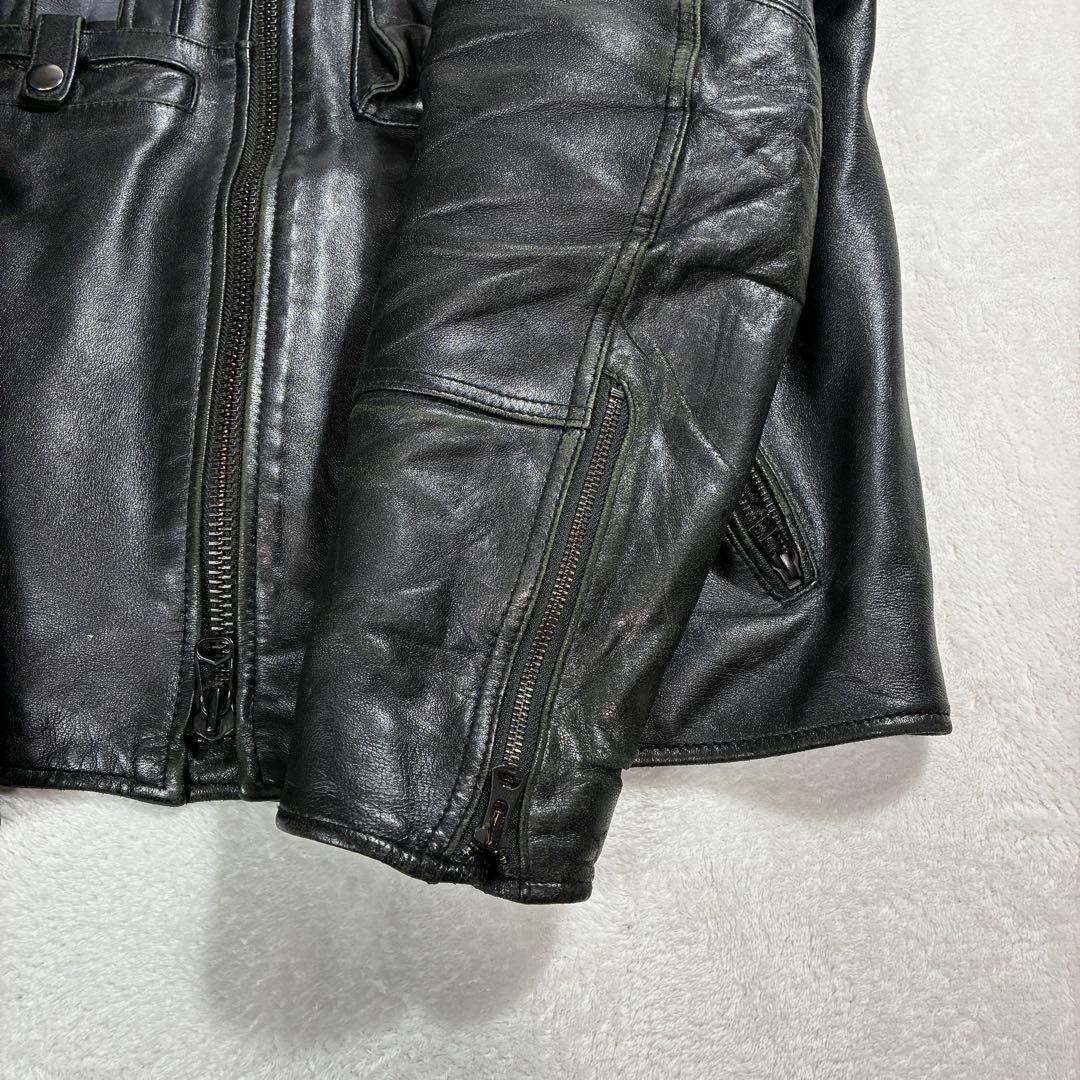 K*N様 入手困難✨アヴィレックス シングル ライダース レザージャケット 2X