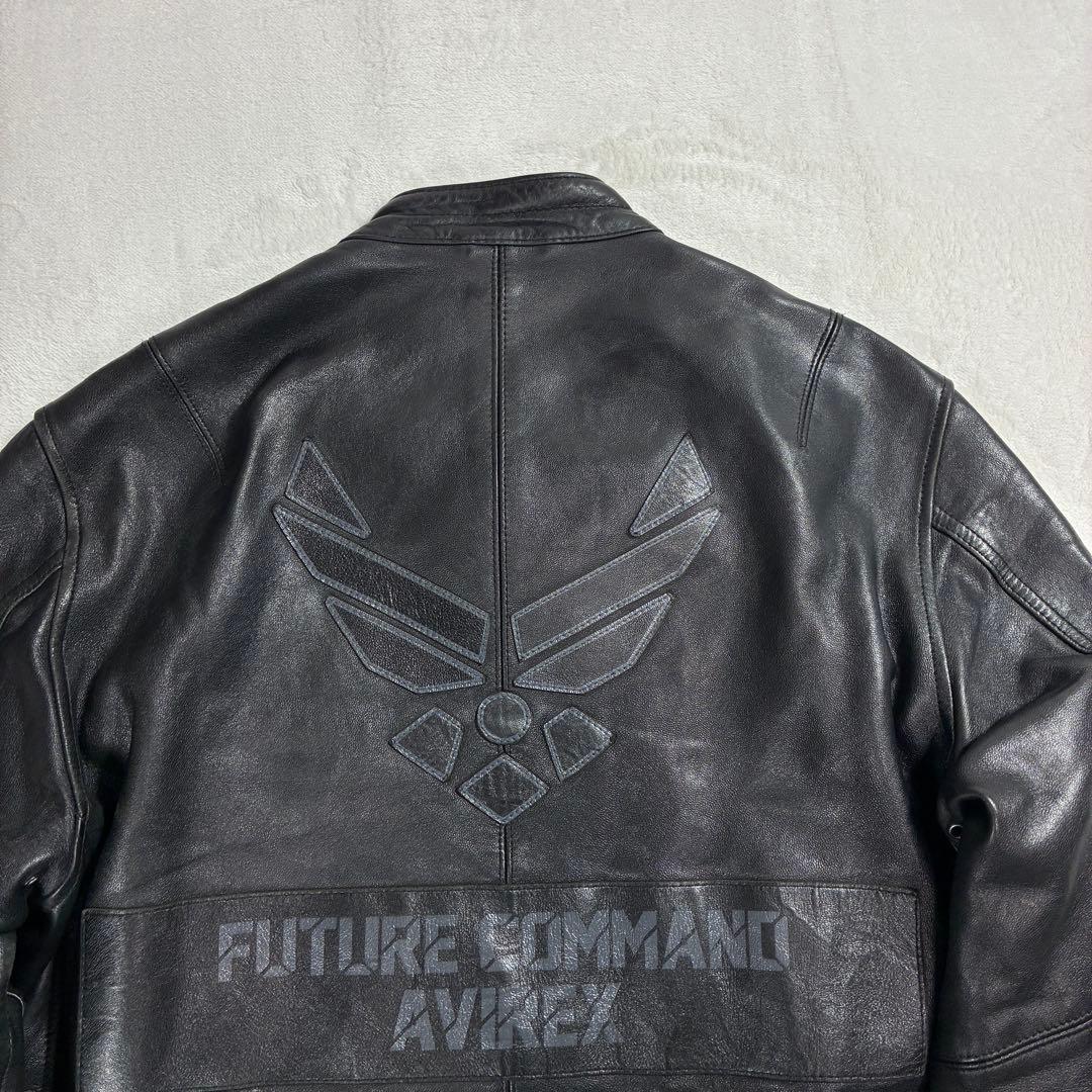 K*N様 入手困難✨アヴィレックス シングル ライダース レザージャケット 2X