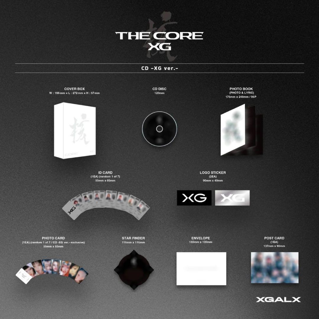 新品未開封 XG CD XG ver. THE CORE 会場限定巾着ポーチ付き