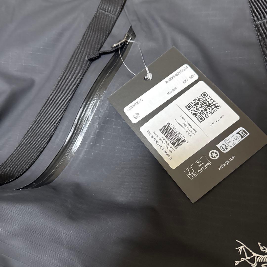 【新品】Arc'teryx Granville 30Carryall Bag 黒
