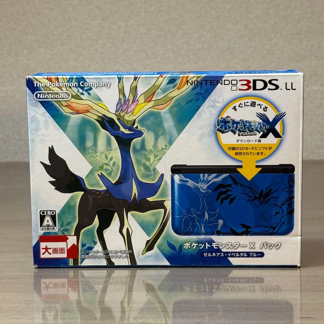 6-013 ニンテンドー3DS LL ポケットモンスターX パック 箱付き