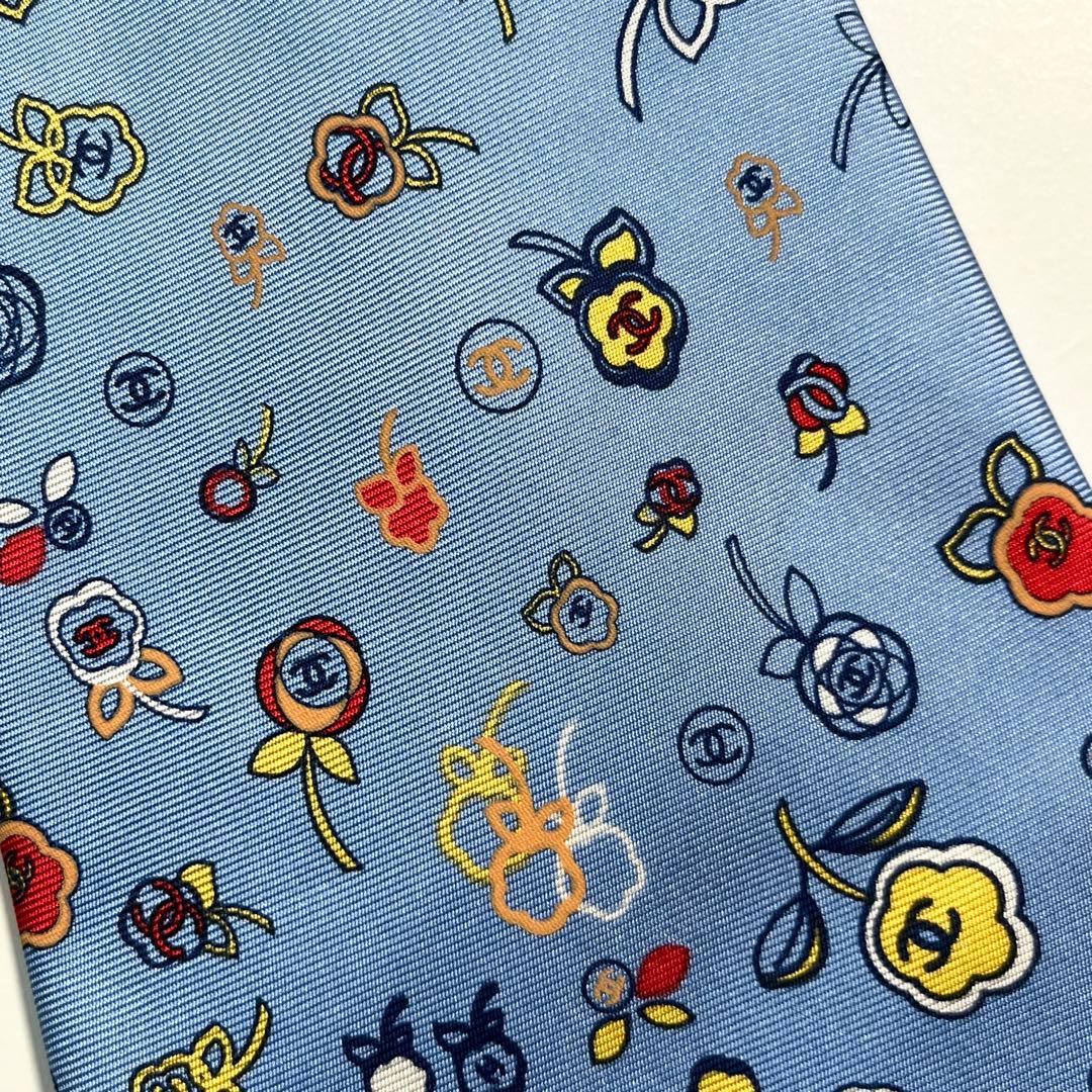 希少✨良品✨ CHANEL シャネル　ネクタイ　ココマーク　花柄　名作