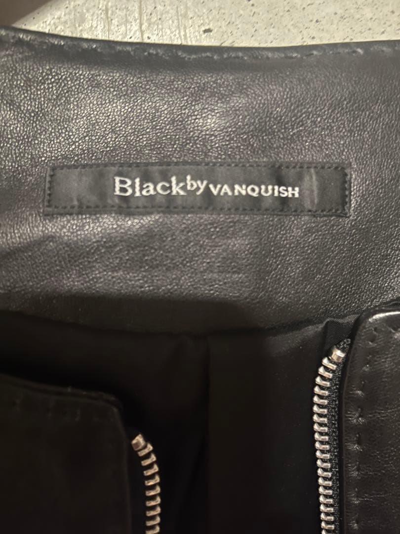 Black by VANQUISH シングルライダースジャケット M
