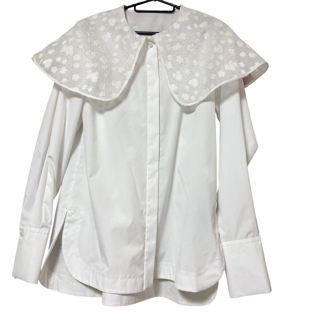 ビック襟　エムemm big collar blouse em