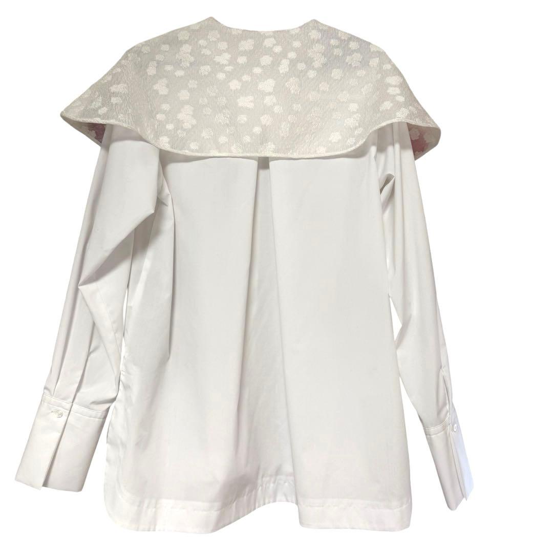ビック襟　エムemm big collar blouse em