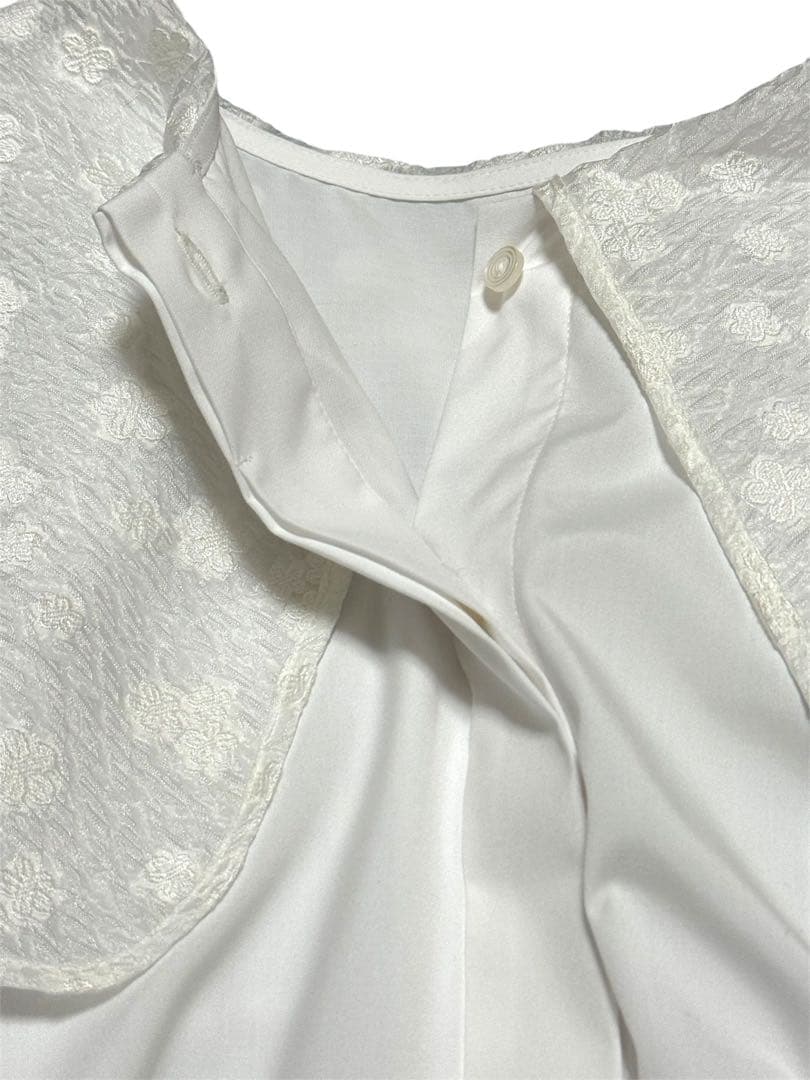 ビック襟　エムemm big collar blouse em