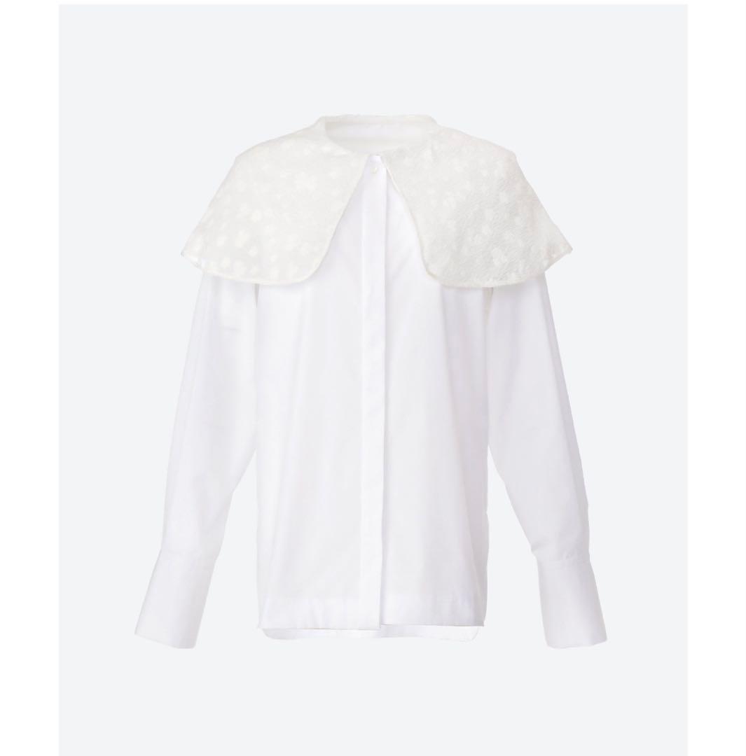 ビック襟　エムemm big collar blouse em