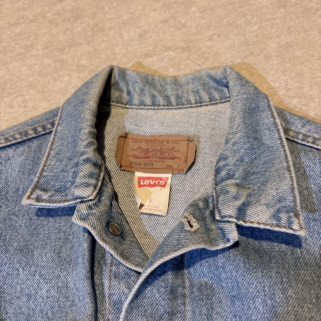 80s Levis リーバイス57508 USA製 デニムジャケット Gジャン