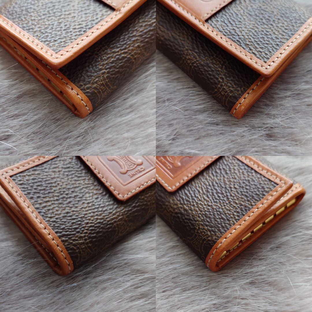 【極美品】【CELINE】6連キーケース マカダム柄 PVC ヴィンテージ