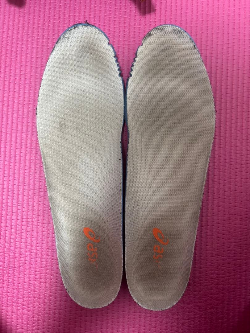 ASICS バレーボールシューズ ホワイトオレンジブラック　メタライズ　27.5