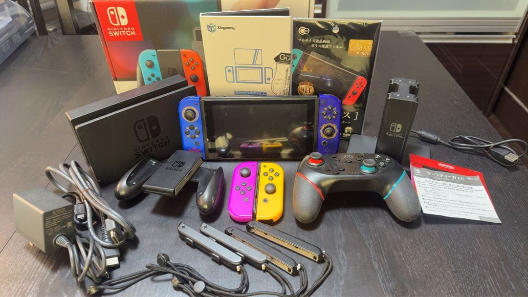 【純正】Nintendo Switch 本体 ゼルダコントローラー　4個 箱あり