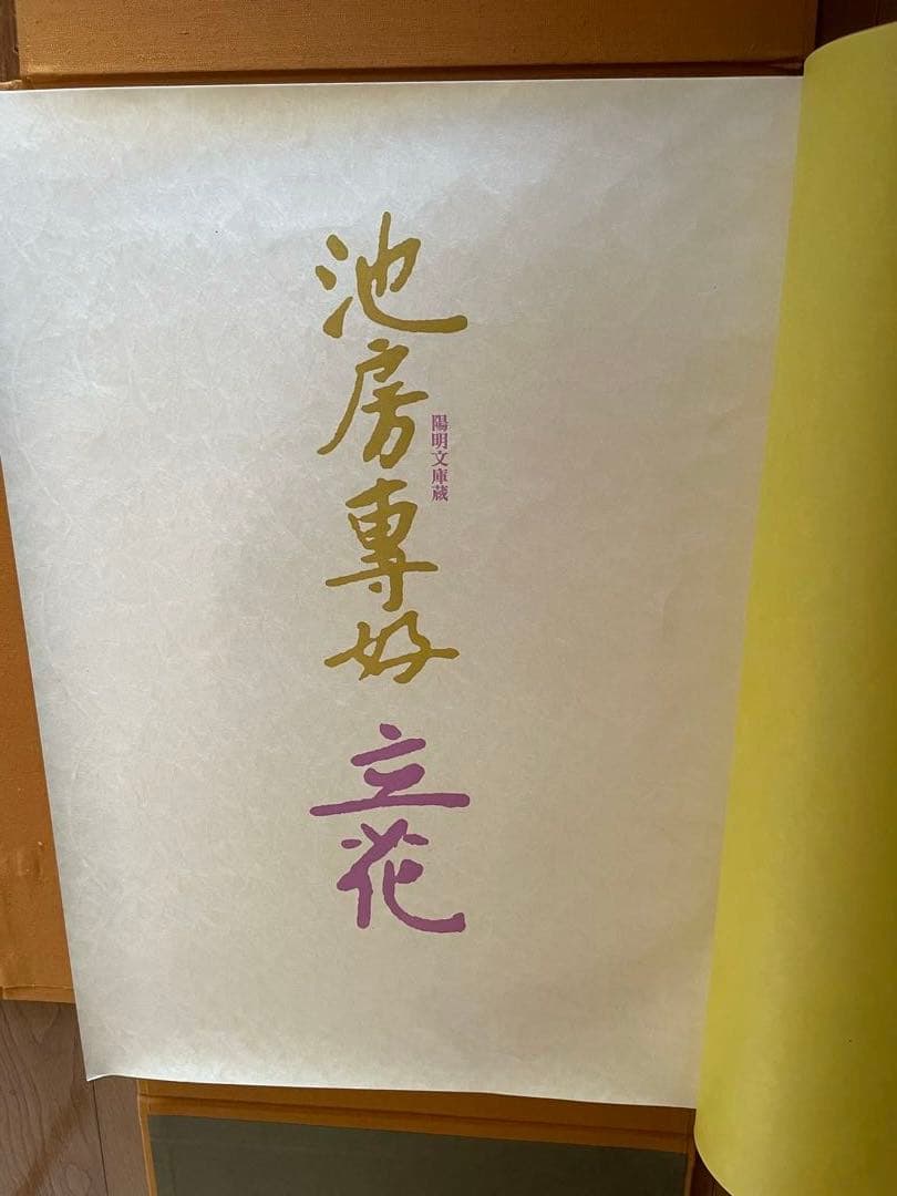 池房専好　立花　陽明文庫蔵　講談社