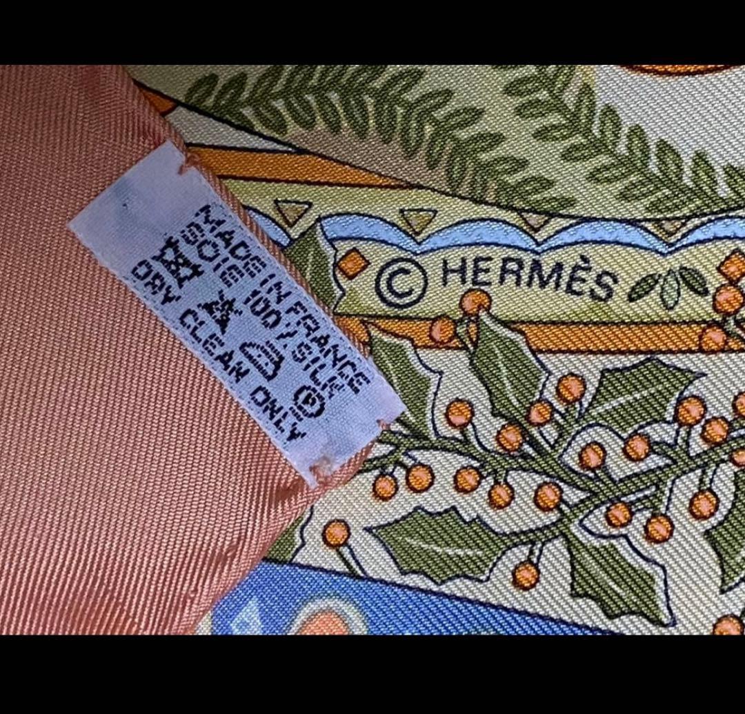 HERMES カレ90 Axis Mundi シルクスカーフ エルメス