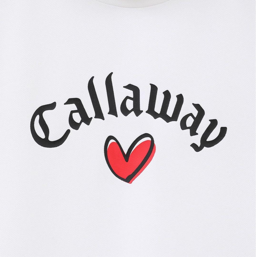 【ホワイトL】 Callaway キャロウェイ レディース 半袖 シャツ