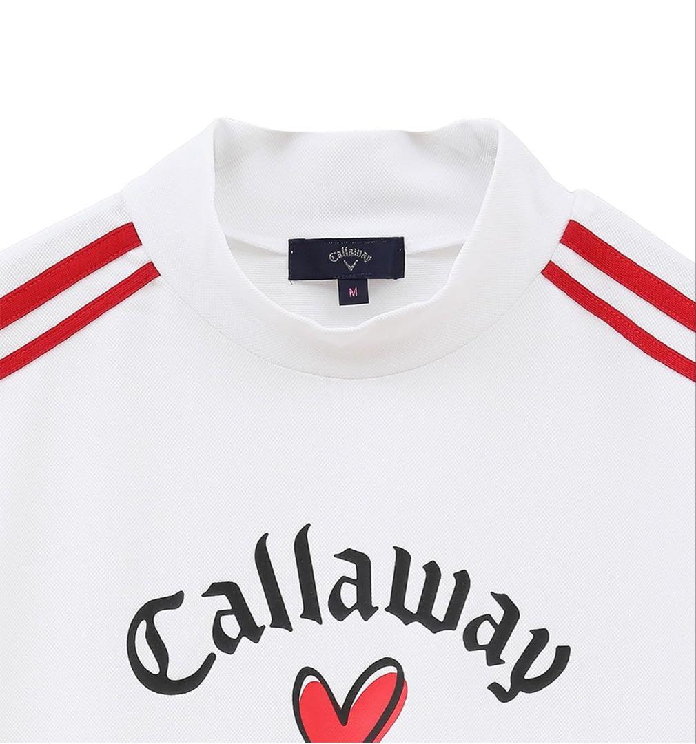 【ホワイトL】 Callaway キャロウェイ レディース 半袖 シャツ