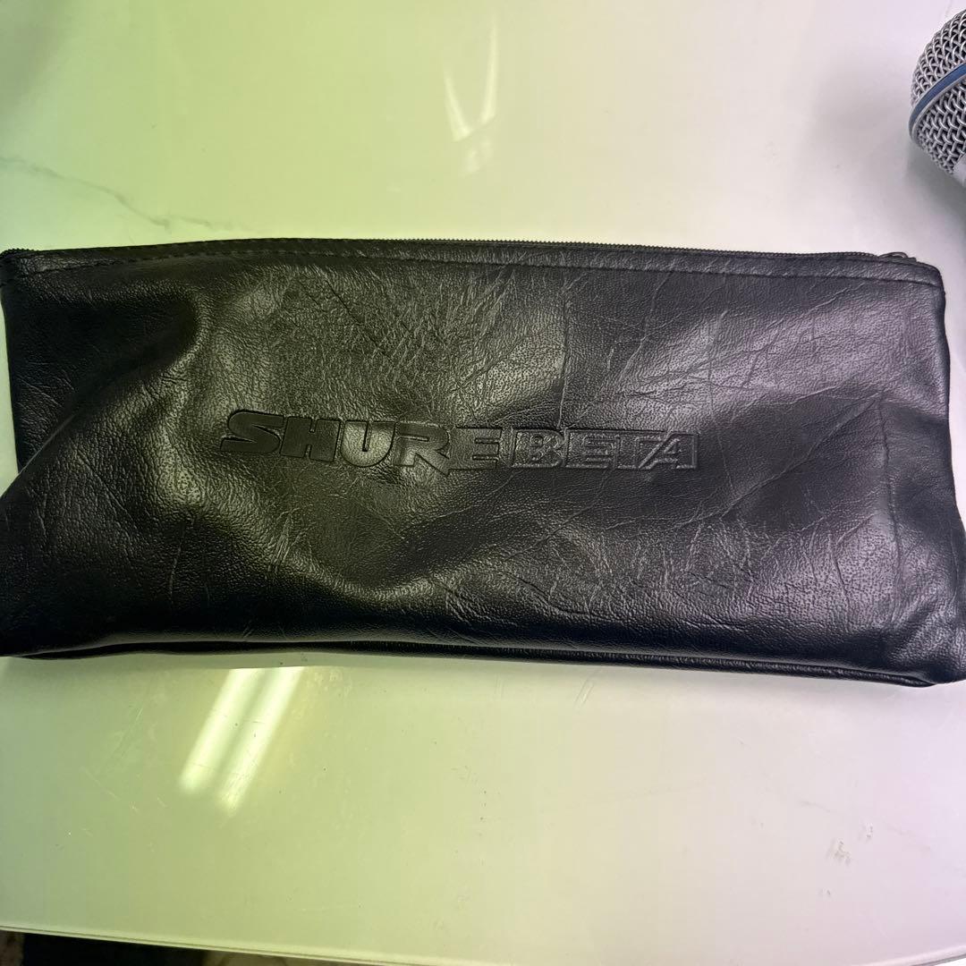 SHURE ダイナミックマイク BETA58A 保存袋付き ライブ バンド 楽器