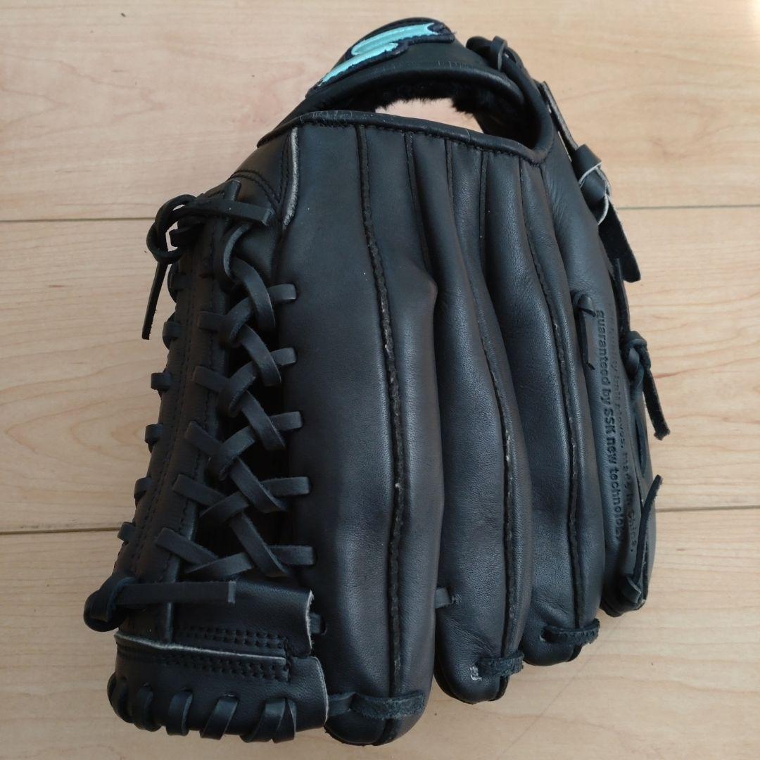 天然皮革 軟式野球グローブ Y34 黒