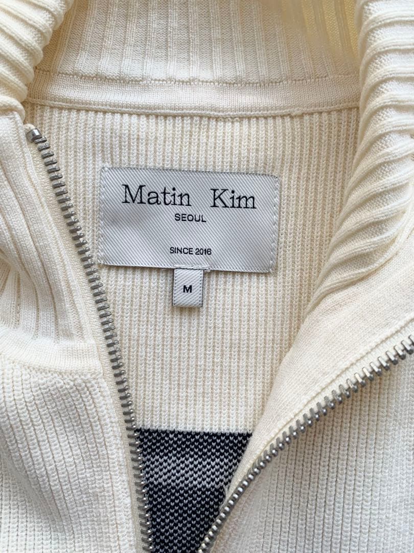 Matin Kim ニットベスト タートルネック　ホワイト　Mサイズ