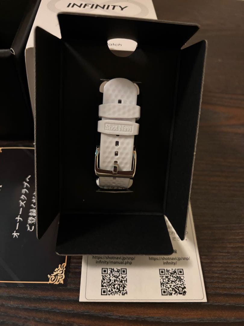 新品　未使用　Shot Navi Infinity GPSナビウオッチ ホワイト