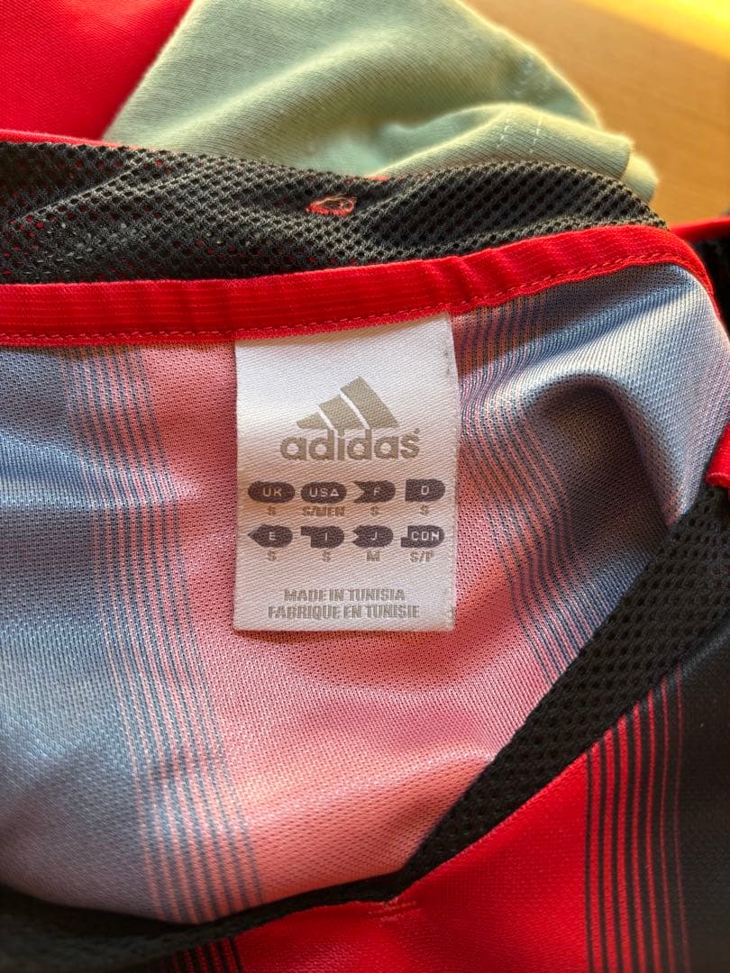 ACミラン adidas シャツ 赤/黒