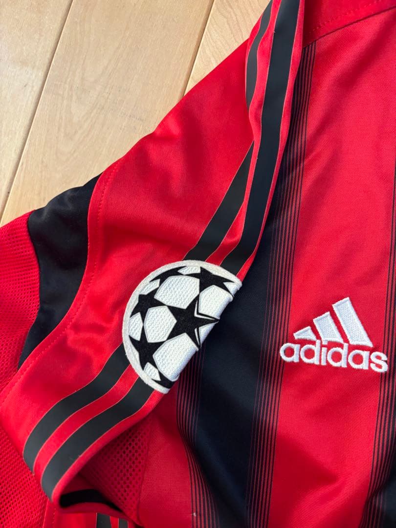 ACミラン adidas シャツ 赤/黒