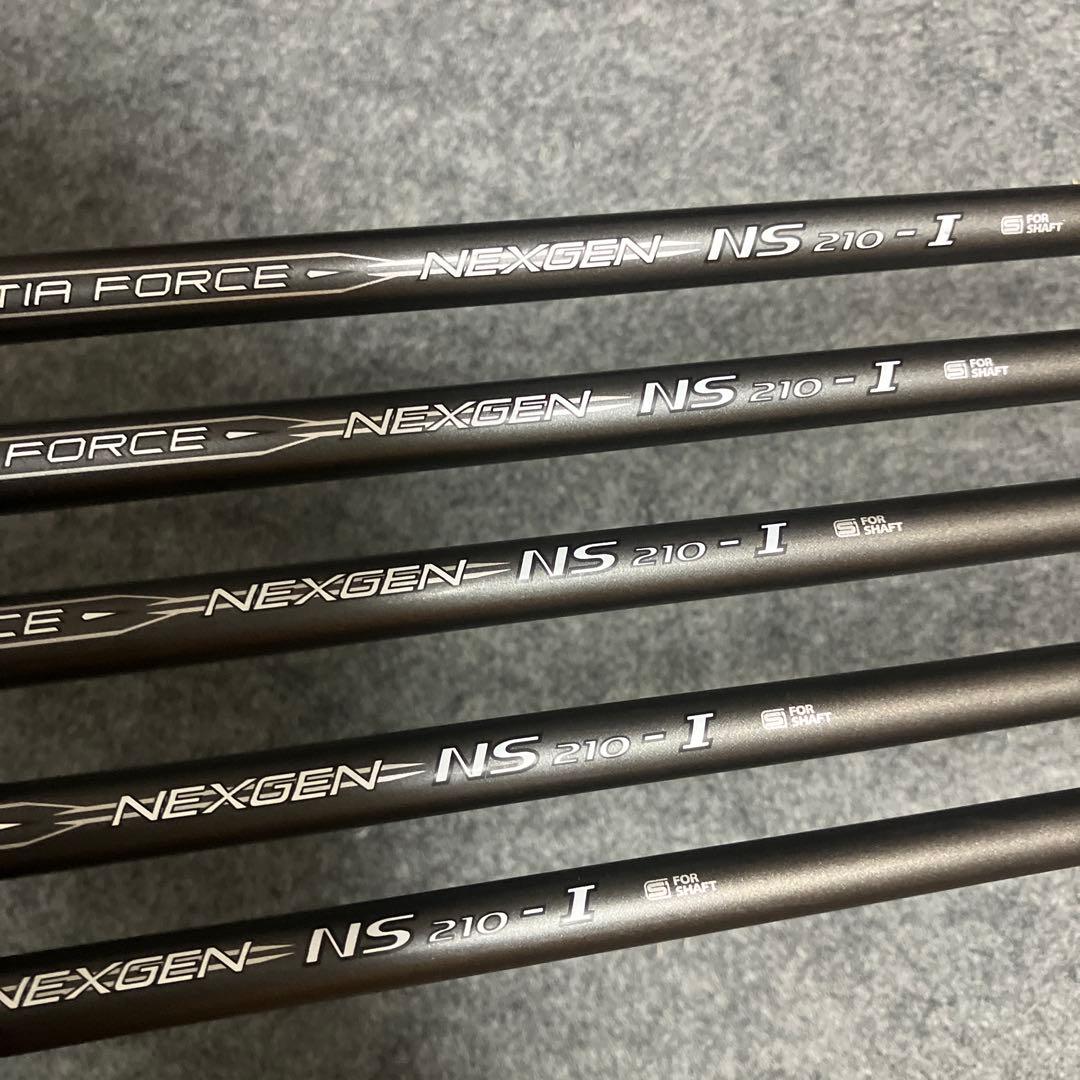 ネクスジェン NS210 アイアン 5本セット (6~PW) カーボンシャフト
