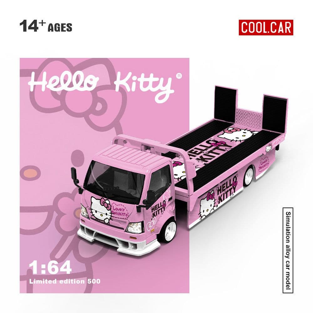 【数量限定品】COOL CAR 1/64 ハローキティHINOキャリアトラック