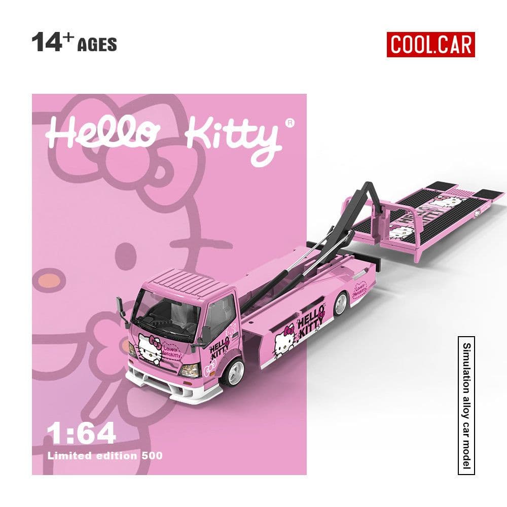 【数量限定品】COOL CAR 1/64 ハローキティHINOキャリアトラック