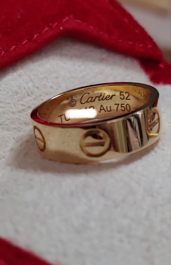 【証明書あり】Cartier カルティエ ラブリング YG　サイズ52