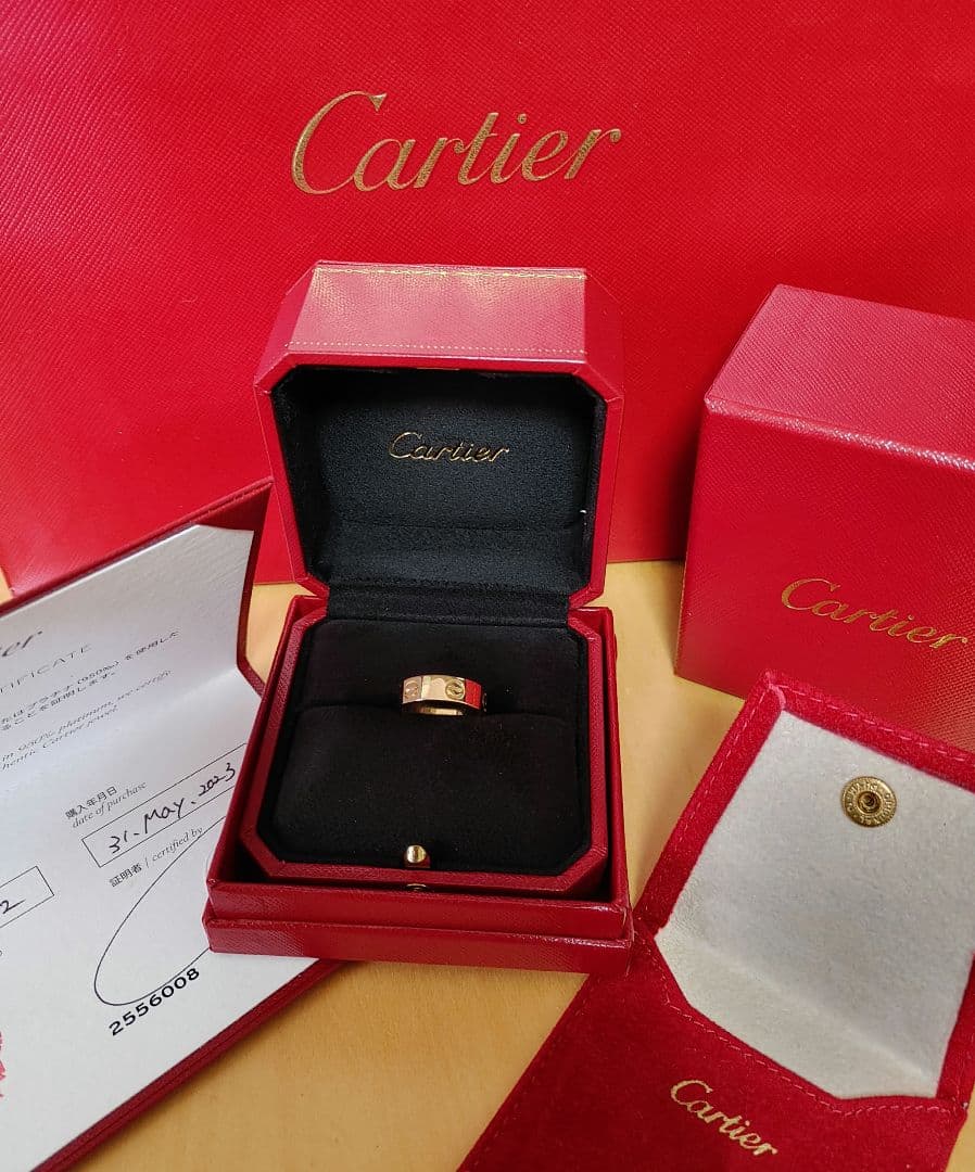 【証明書あり】Cartier カルティエ ラブリング YG　サイズ52