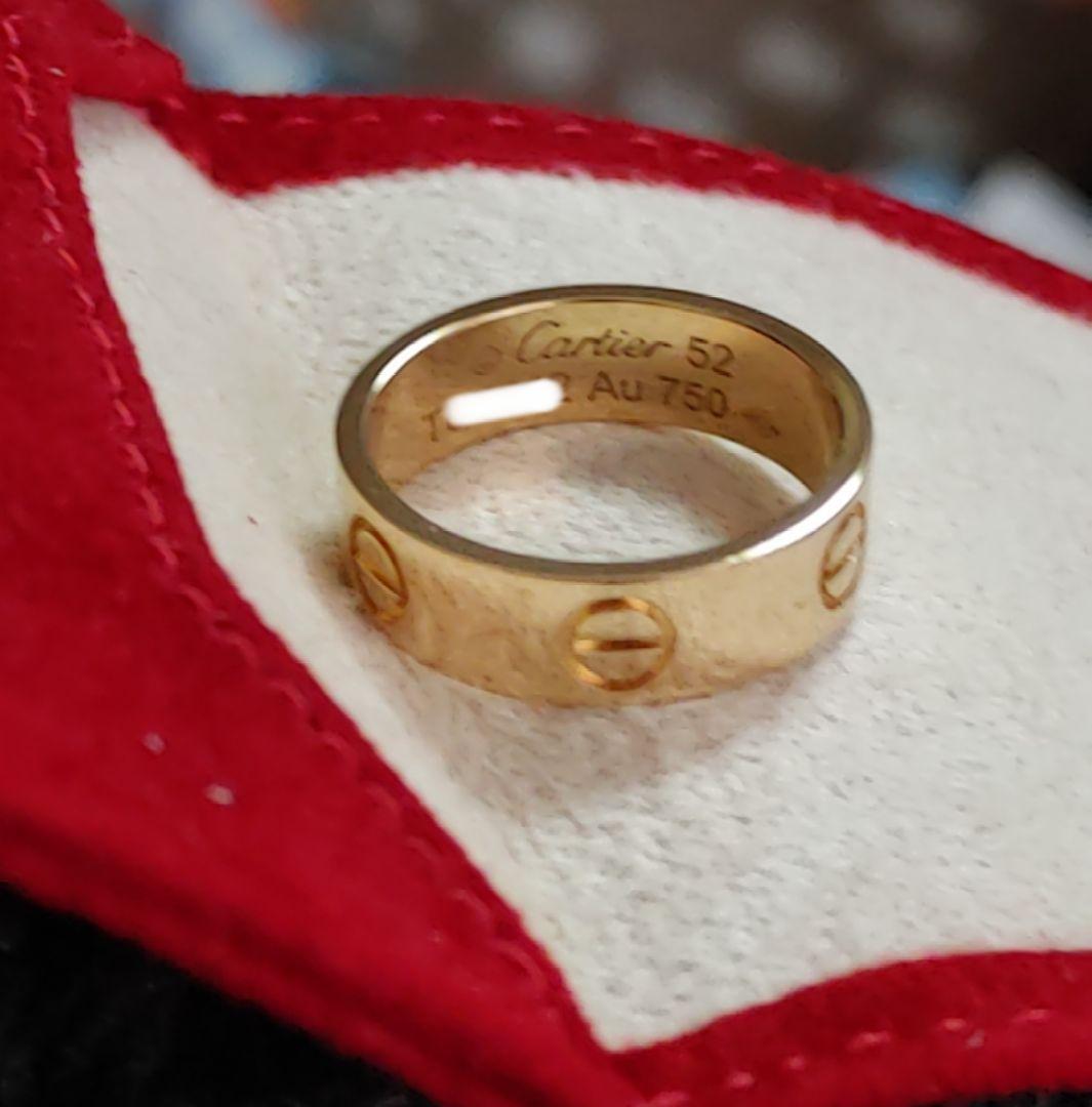 【証明書あり】Cartier カルティエ ラブリング YG　サイズ52