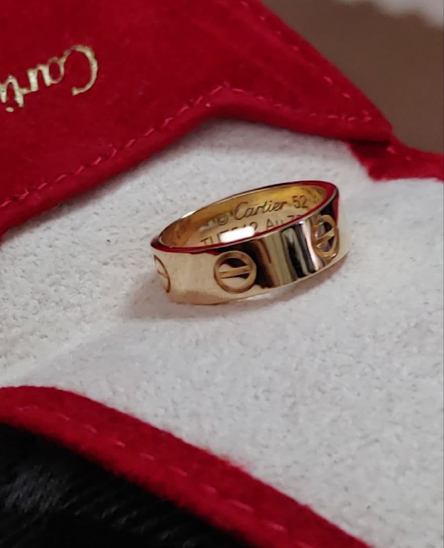 【証明書あり】Cartier カルティエ ラブリング YG　サイズ52