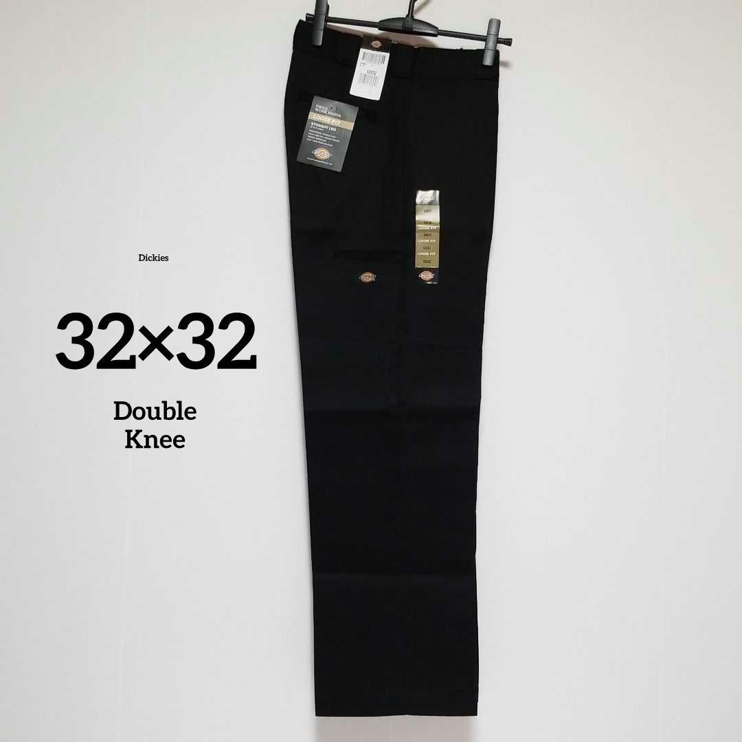 32×32【新品未使用】Dickies　ダブルニー　85283 　・BLACK・