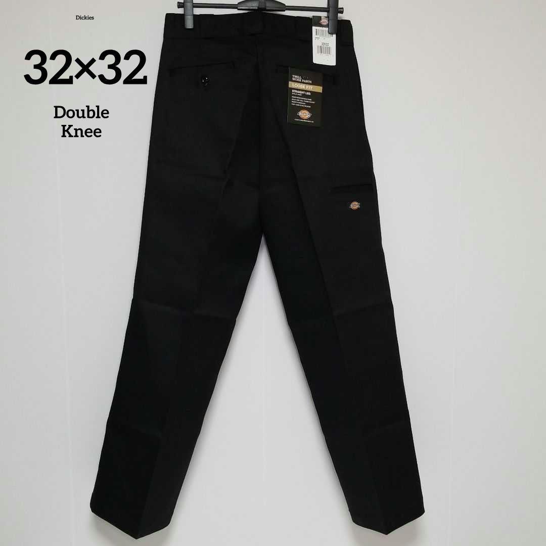 32×32【新品未使用】Dickies　ダブルニー　85283 　・BLACK・