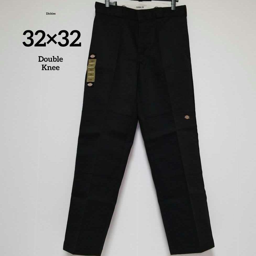 32×32【新品未使用】Dickies　ダブルニー　85283 　・BLACK・