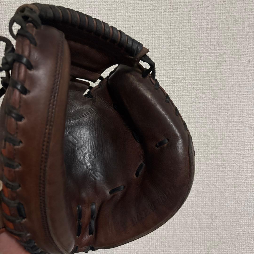 プロステイタス 硬式 キャッチャーミット 破れ無し 手入れ部名前刺繍あり