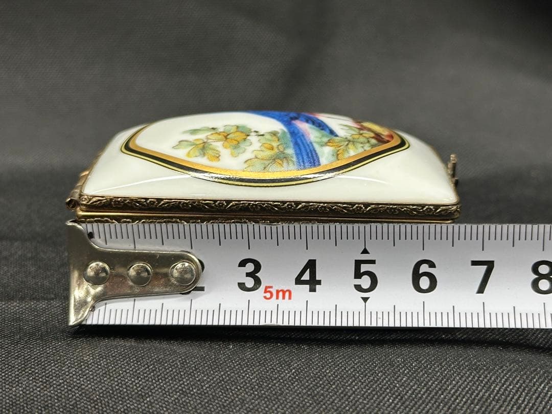 次*。様 【アンティーク】鳥　鳥柄　ケース　小物入れ　ジュエリーケース　アクセサ