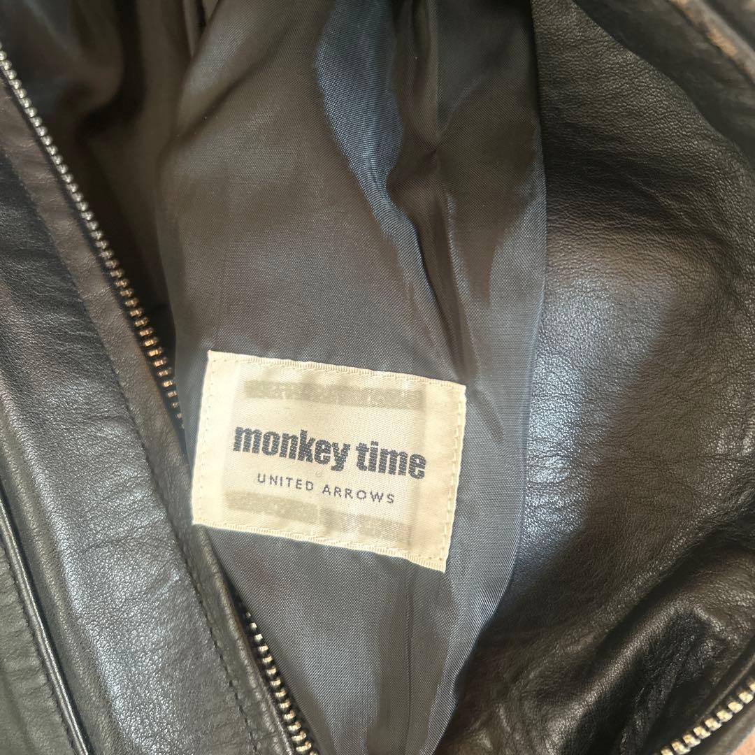 monkeytime レザージャケット　ブラック　ユナイテッドアローズ