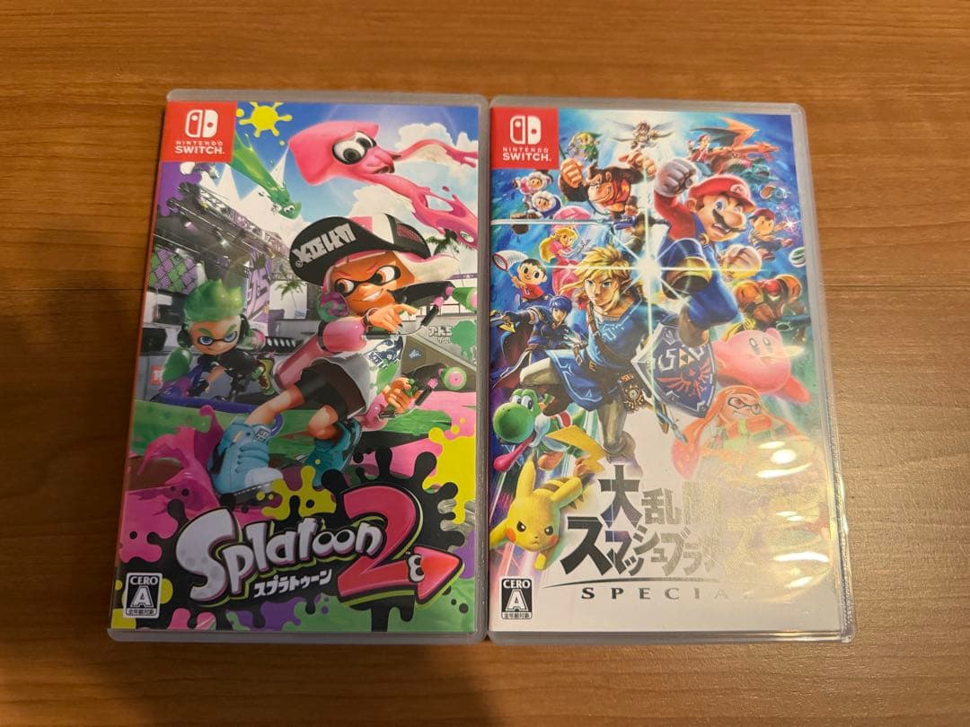 Nintendo Switch 本体＋ソフト2本 スマブラ スプラ2