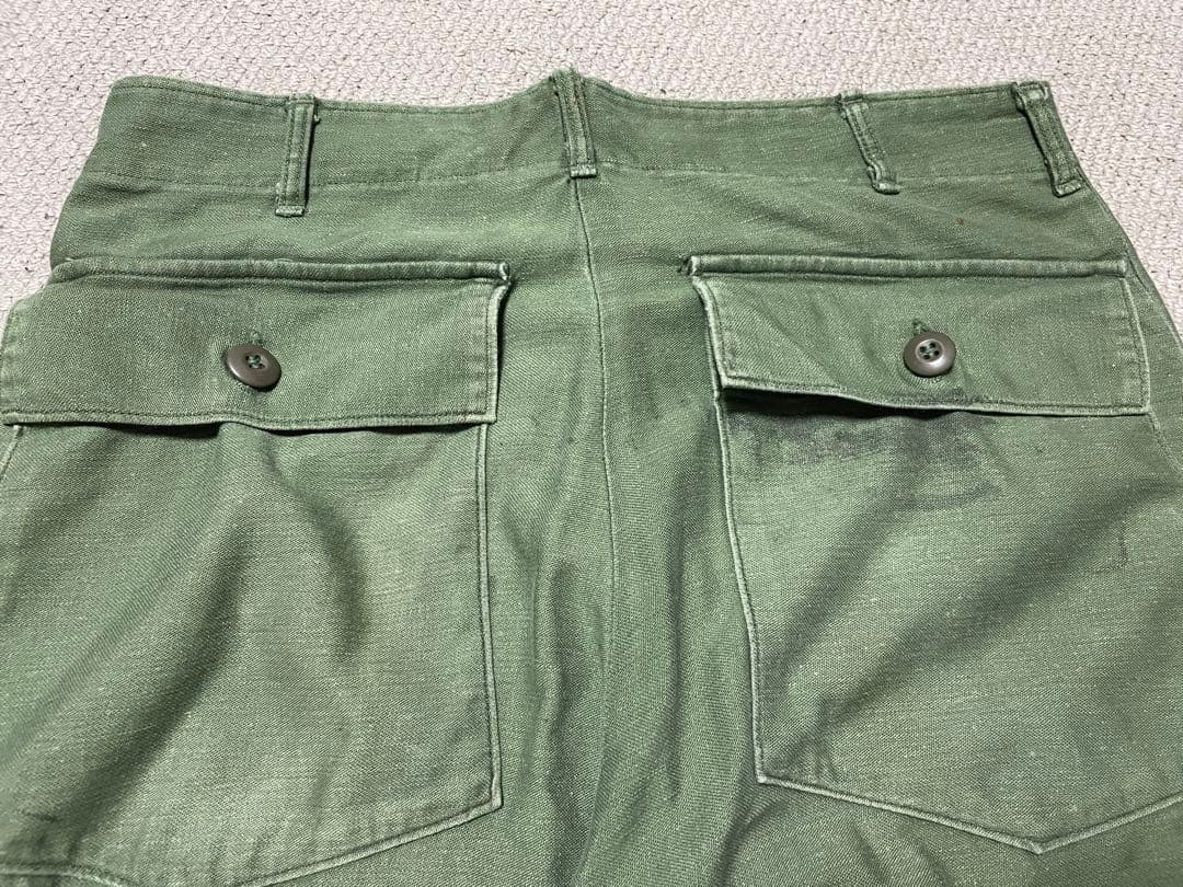 70s OG107 US ARMY 米軍 ベイカーパンツ 32×29