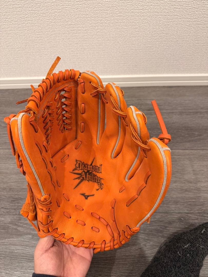Mizuno 軟式グローブ オレンジ Professional Series