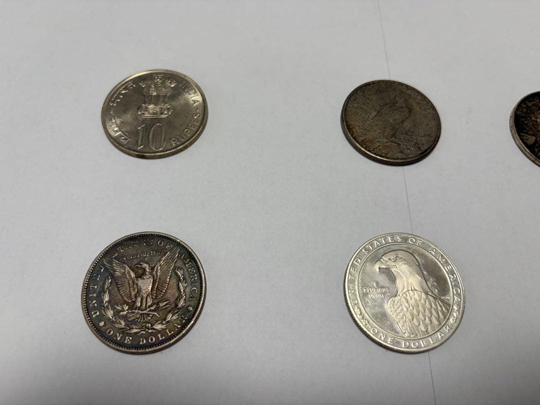 の*と様 銀貨　9枚セット　アメリカ　日本　インド　メキシコ　銀貨　オリンピック