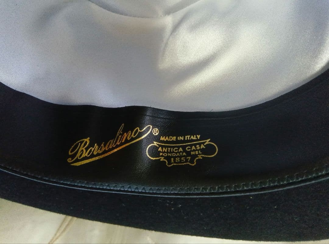 Borsalino ボルサリーノ 【美品】ラビットウールフェルト 中折れハット