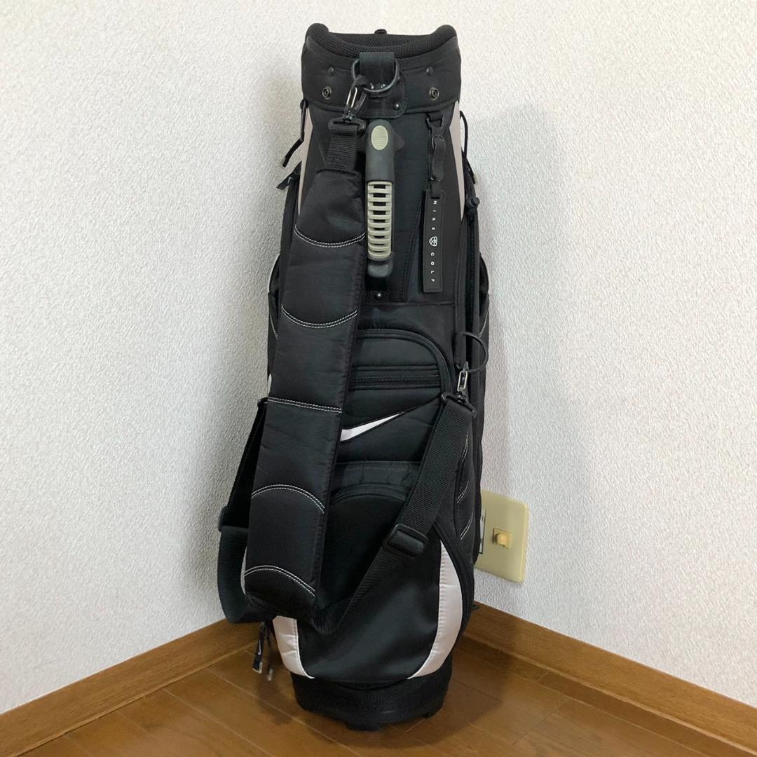 【希少】 NIKE ナイキ ゴルフ キャディバッグ カート型 6分割 ブラック