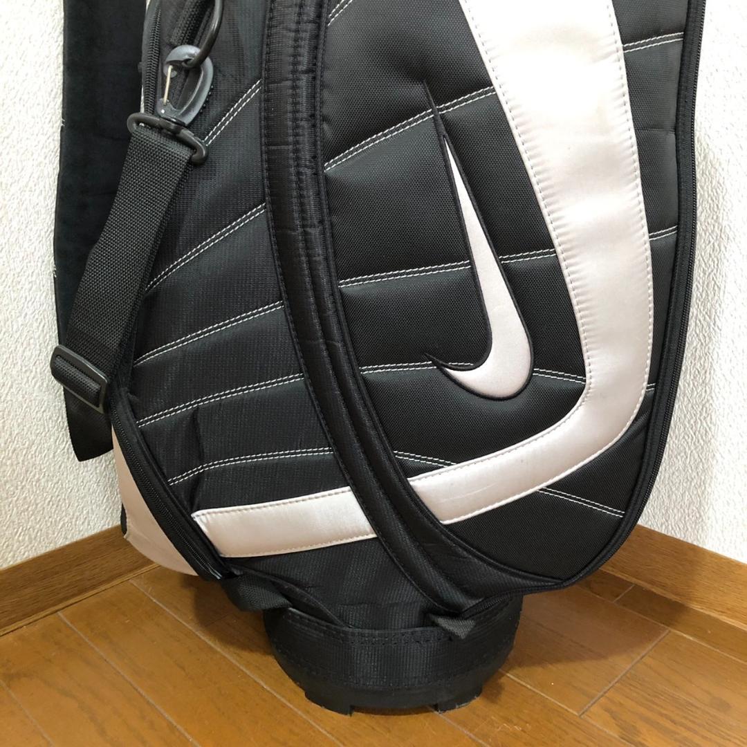【希少】 NIKE ナイキ ゴルフ キャディバッグ カート型 6分割 ブラック