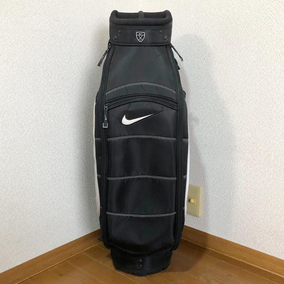 【希少】 NIKE ナイキ ゴルフ キャディバッグ カート型 6分割 ブラック