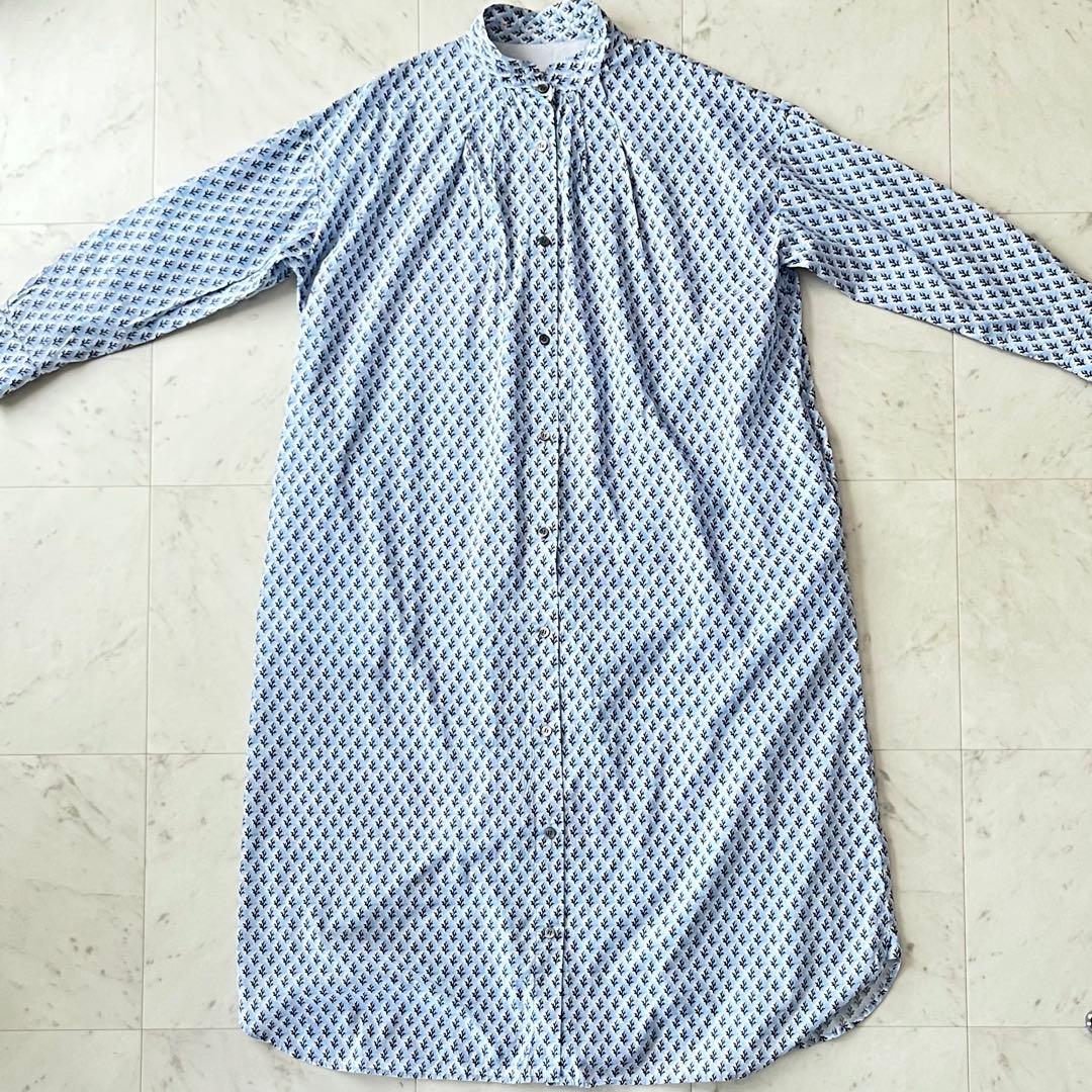 定価3,8万＊極美品 ロワズィール リバティプリントシャツワンピース 綿 洗える