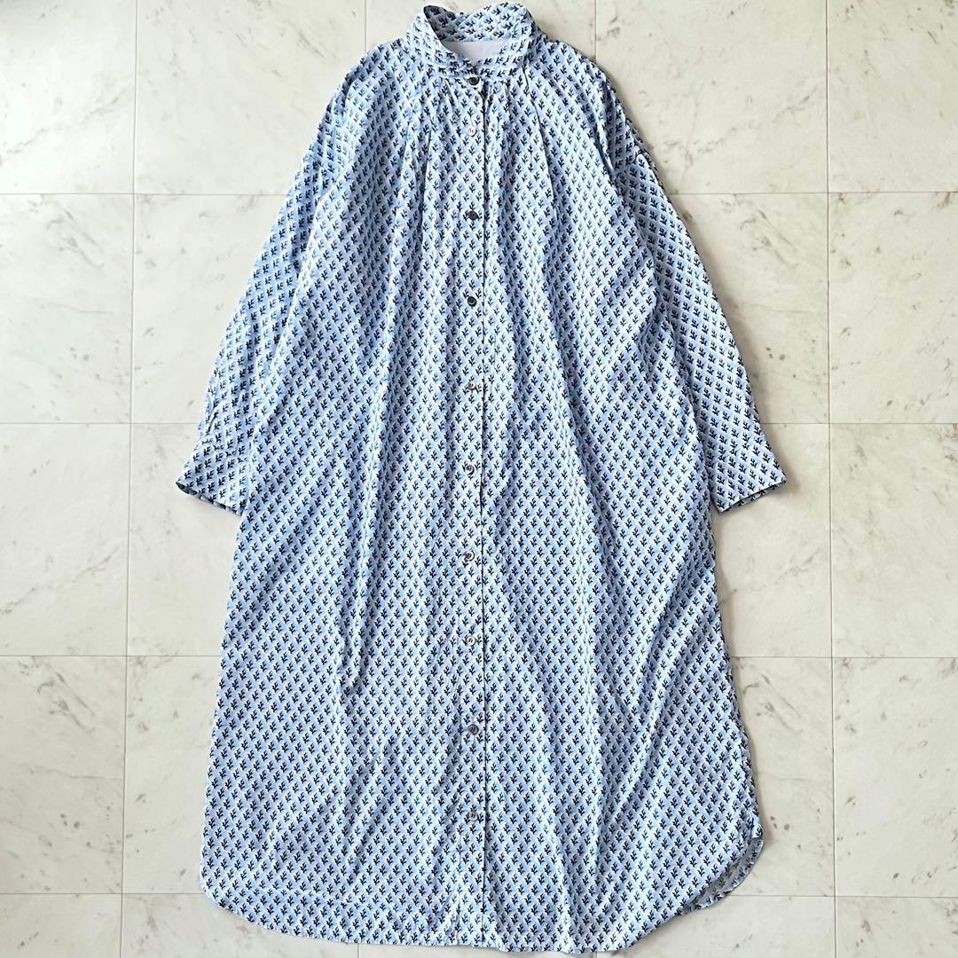 定価3,8万＊極美品 ロワズィール リバティプリントシャツワンピース 綿 洗える
