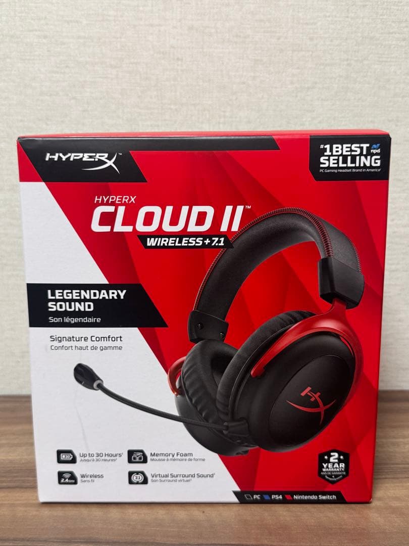 新品　HYPERX CLOUD II CORE ワイヤレスヘッドセット